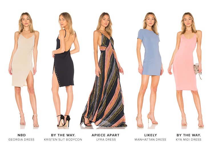 Basic vs. statement dresses. A type of dress for every occasion, from simple slips to frilly frocks. Shop chic &amp; basic.