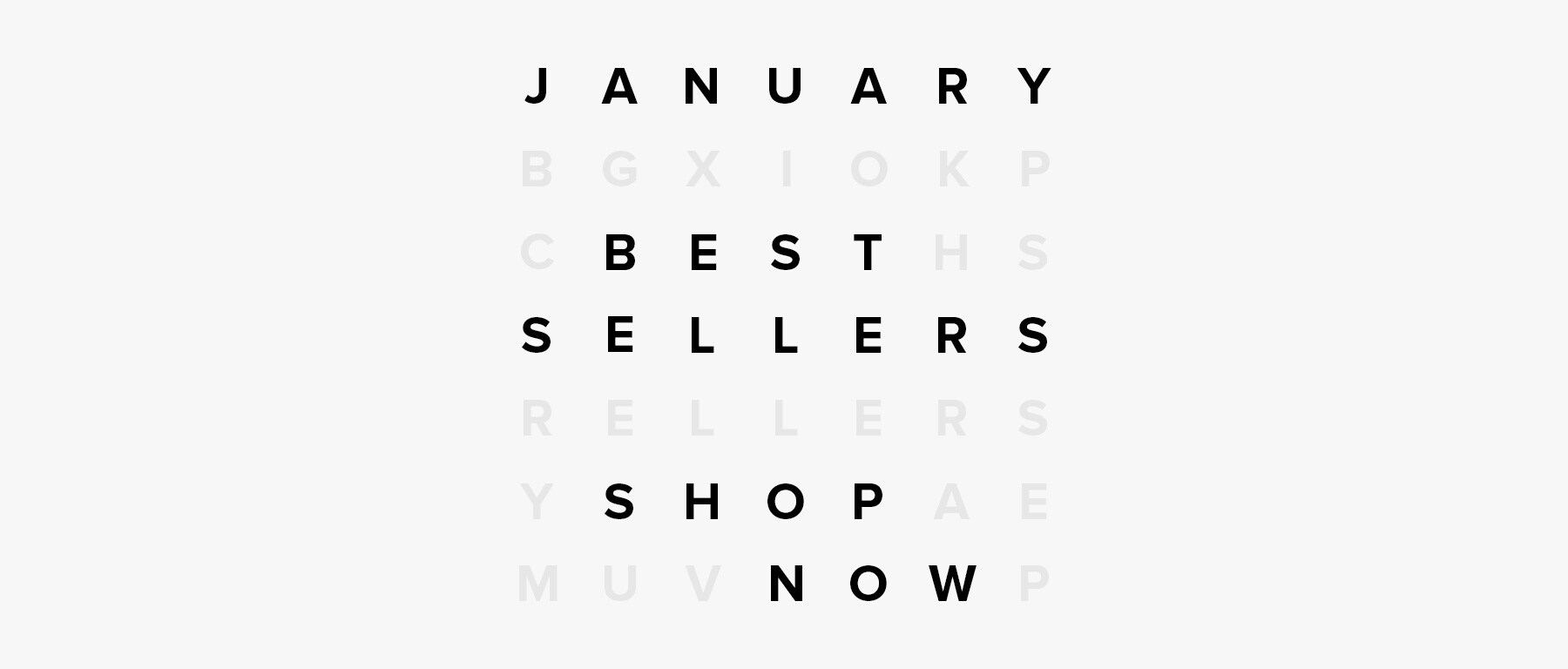 LES BEST-SELLER DE JANVIER