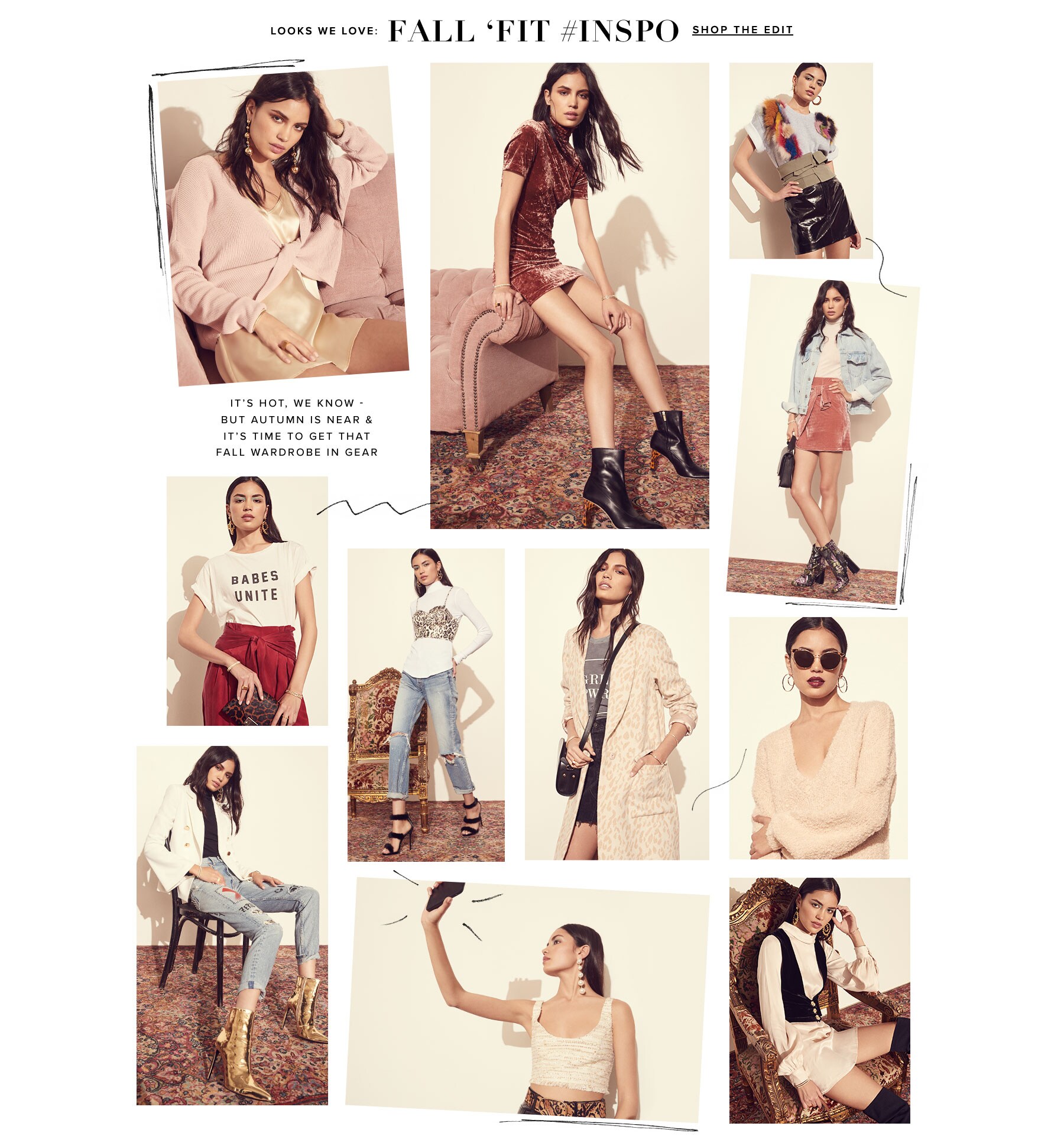 Looks We Love: Fall ‘Fit Inspo. It’s hot, we know - but autumn is near & it’s time to get that autumn wardrobe in gear. Shop the Edit.