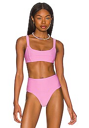 L Space Lee Lee Bikini Top In Sangria Revolve