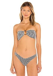 Montce Swim Tori Bandeau Bikini Top In Lilac Sparkle Revolve