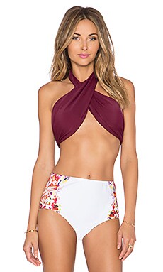 Shore Road Bocas Halter Bikini Top In Port Revolve