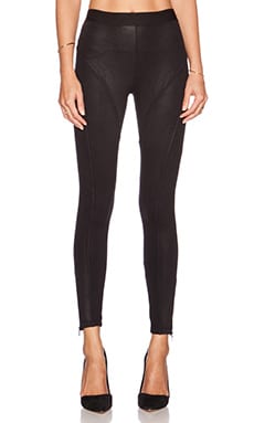 David Lerner Fulton Leatherette Legging In Classic Black Revolve