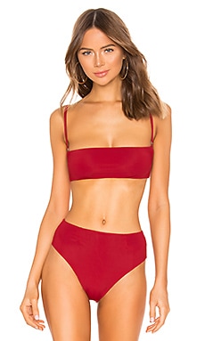 HAIGHT Marcella Bikini Top In Pitanga REVOLVE