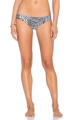 Lspace Barracuda Ivory Coast Reversible Bikini Bottom In Black Revolve