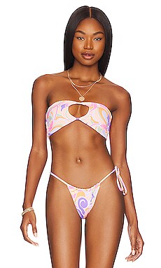 Maaji Nana Reversible Bikini Top In Pucchini Revolve