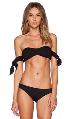 Somedays Lovin Prime Time Bandeau Bikini Top In Black REVOLVE