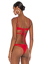 Beach Bunny Indy Tri Bikini Top In Red Revolve