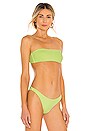 Bond Eye Palazzi Bandeau Bikini Top In Apple Cloud Revolve