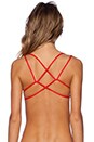 Frankies Bikinis Kaia Bikini Top In Lava Revolve