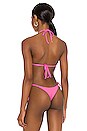 Frankies Bikinis Sky Ribbed Bikini Top In Pink Punch Revolve