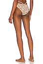 Simkhai Emmalynn Strappy Bikini Bottom In Palm Leaf Coffee Revolve