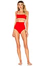 Mara Hoffman Sia Bikini Top In Red Rib Revolve