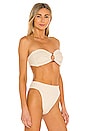 Montce Swim Tori Bandeau Bikini Top In Beige Revolve