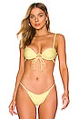 Montce Swim Elany Bikini Top In Yellow Pastel Revolve