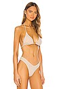 Nookie Copacabana Slide Triangle Bikini Top In Nude Revolve