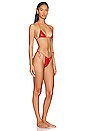 Oseree Latex Microkini Bikini Set In Red REVOLVE