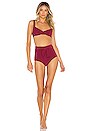 Peony Swimwear Balconette Bikini Top In Sangria Revolve