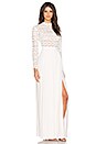 Self Portrait Pleated Crochet Floral Maxi Dress In Off White REVOLVE