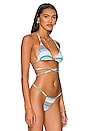 Solid Striped The Raine Bikini Top In Technicolor Mosaic Revolve