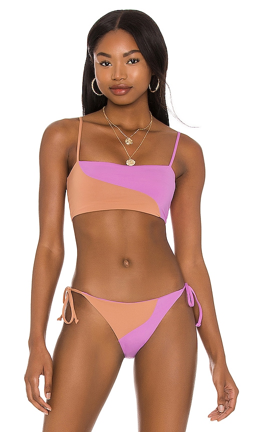 Lspace Ari Bikini Top In Putty Rob Revolve