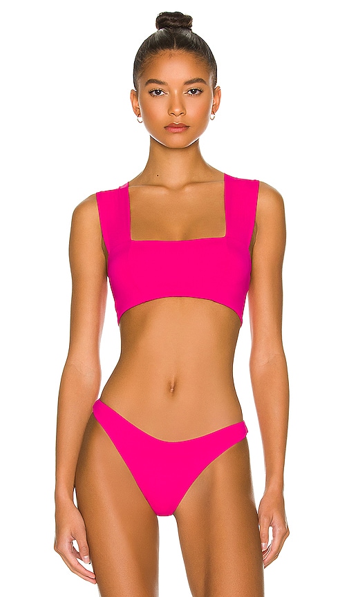 LSPACE Parker Bikini Top In Bougainvillea REVOLVE