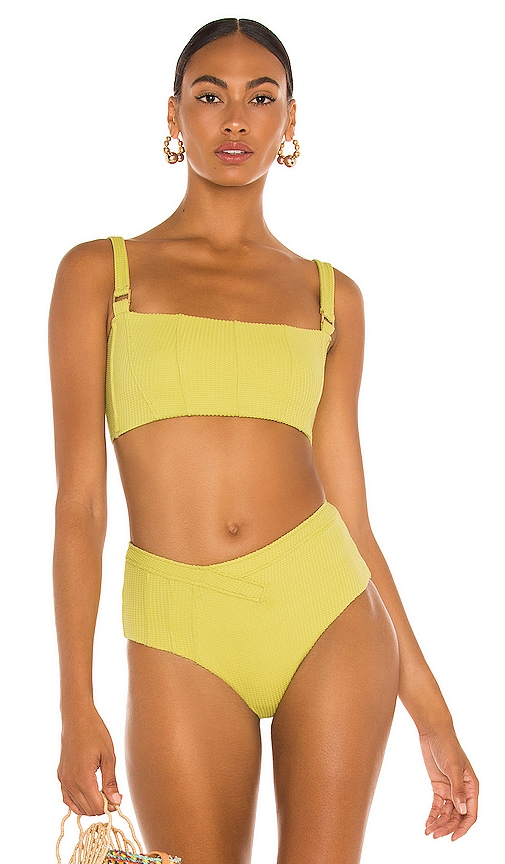 Revel Rey Hunter Bikini Top In Limoncello REVOLVE