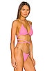 Beach Bunny Brooklyn Tri Bikini Top In Pink Revolve