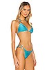 Cult Gaia Zoey Bikini Top In Aquamarine Revolve