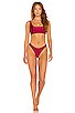 Jade Swim Most Wanted Bikini Bottom In Sangria Sheen Revolve