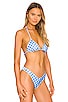 Peixoto Fifi Bikini Top In Blue Rivera Peach Revolve