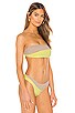 Tavik Swimwear Moon Bandeau Bikini Top In Sand Sunny Lime Revolve