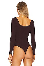 ALL THE WAYS Amalia Square Neck Bodysuit In Brown REVOLVE