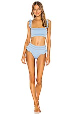 Agua Bendita X Revolve Susan Bikini Top In Blue Revolve