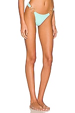 Beach Bunny Nadia Skimpy Bikini Bottom In Aqua Revolve