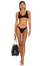 Bond Eye Scout Crop Bikini Top In Black Revolve