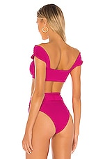 BEACH RIOT Heart Stella Bikini Top In Fuchsia Rose REVOLVE