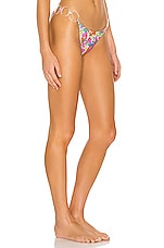 Cult Gaia Zoey Bikini Bottom In Hibiscus Multi Revolve