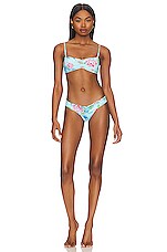 Frankies Bikinis Dexter Bikini Bottom In Blue Daiquiri Revolve