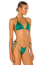 Frankies Bikinis Tia Shine Bikini Top In Everglade Revolve