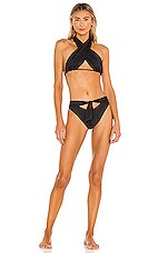 Frankies Bikinis Bash Bikini Top In Black Revolve