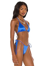 Frankies Bikinis Tia Satin Bikini Top In Rain REVOLVE