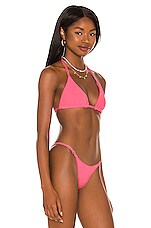 Frankies Bikinis Tia Terry Bikini Top In Blushing Revolve