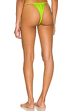 Frankies Bikinis Tia Satin Bikini Bottom In Slime REVOLVE