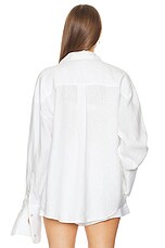 Helsa Washed Linen Shirt In Natural White REVOLVE