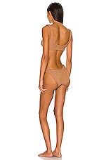 Hunza G Conjunto Bikini Xandra En Metallic Cocoa Revolve