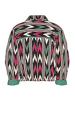 Isabel Marant Leyis Ikat Cotton Jacket In Faded Night Revolve