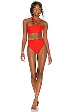 JADE SWIM Halo Bikini Top In Coral REVOLVE