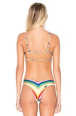 Kendall Kylie X Revolve Strappy Bikini Top In Rainbow Stripe Revolve