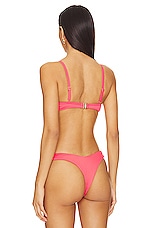 Kulani Kinis Ditzy Underwire Bikini Top In Watermelon Ribbed Revolve